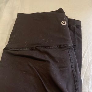 Used lululemon black leggings size 4